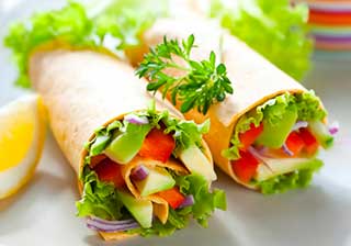 Healthy meals to lose weight - tortilla wraps